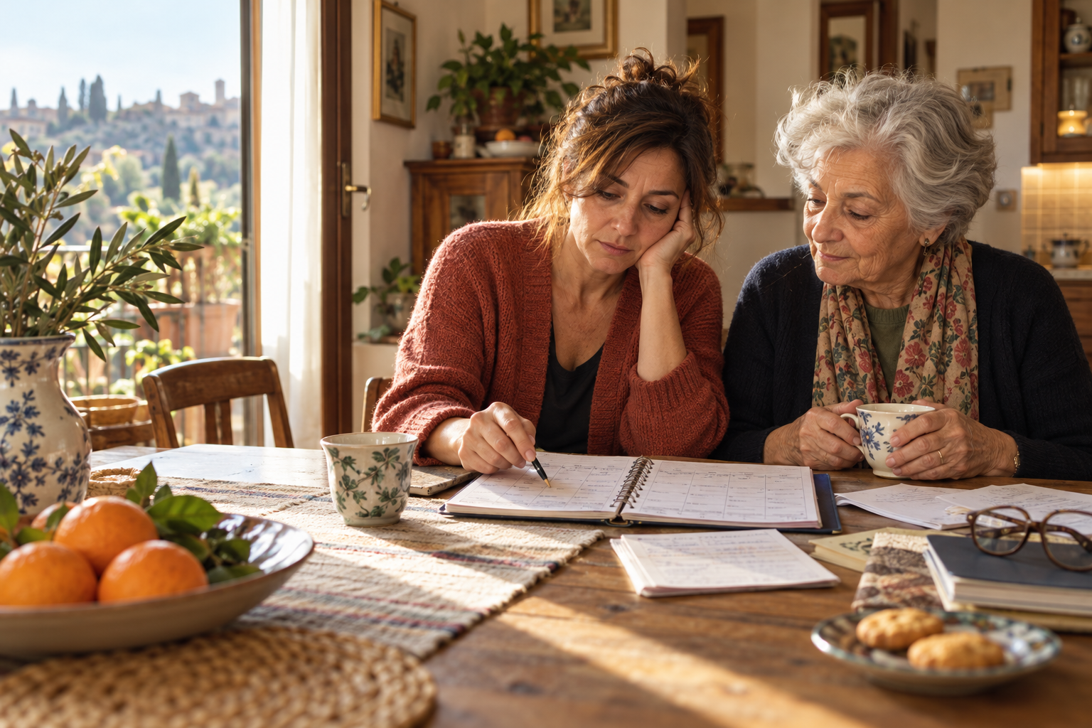 Familiari che condividono la responsabilità della cura
